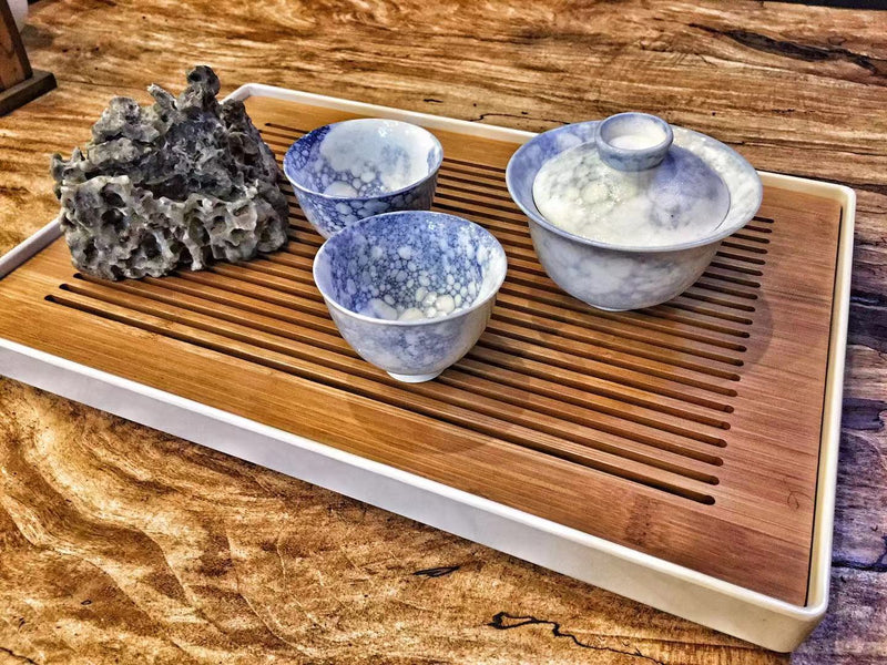 Meimei Fine Teas - Jingdezhen Deep Red Glazed Porcelain Jihong Gaiwan Set  Hand-crafted - Tea Ware