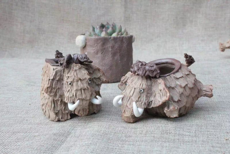 Decorative Ceramic Tea Figures and Planter