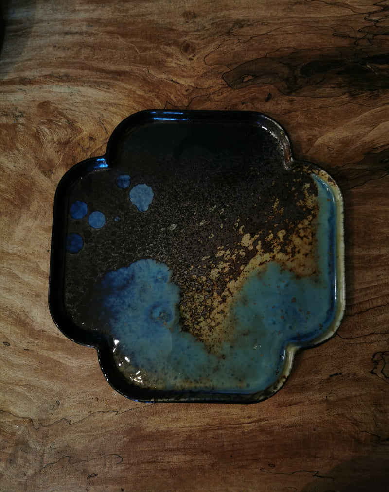 five color stone tea board