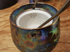 Seven color tea pot