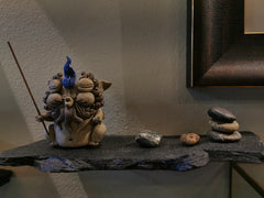 Meditation incense burner&tea figure