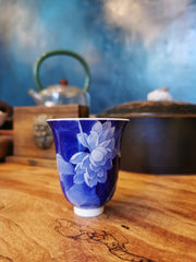 Master Xu 's Qing Hua Lotus Tall Fragrance Cup