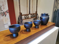 Traditional shape pot & cups