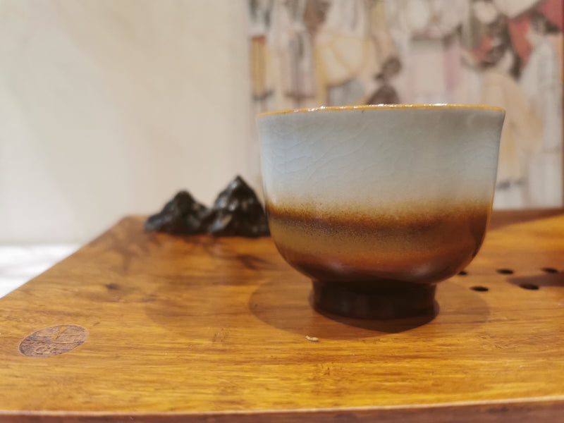 Water and Earth Element Opening Glaze Cup