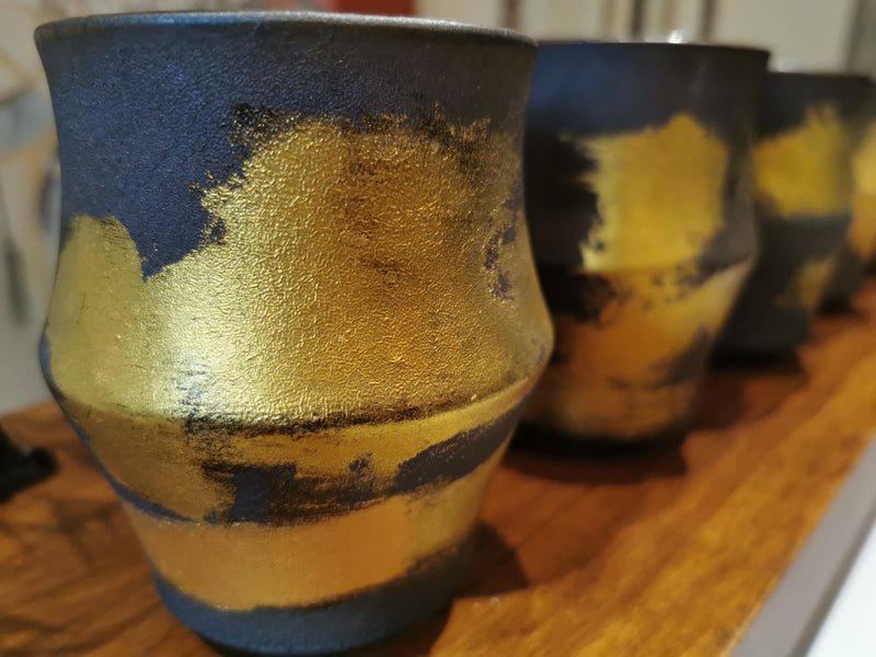 Gold Painting tall cup