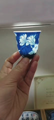 Magnolia Flower Full Painting Ocean Wave Technique Zhong Gong Fragrance Smelling Cup