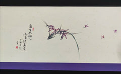 茶席Master painting orchid dry water proof tea table setting