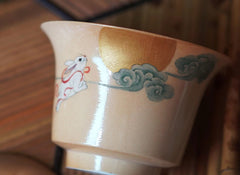 Woodfired Rabbit Flying to Gold Full Moon Gaiwan