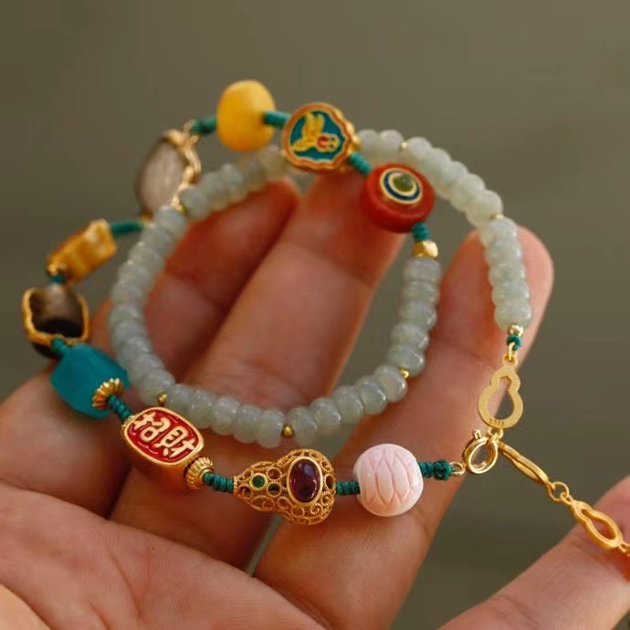 Jade Stupa Bracelet