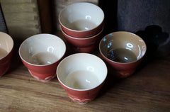 Red crane woodfired cup
